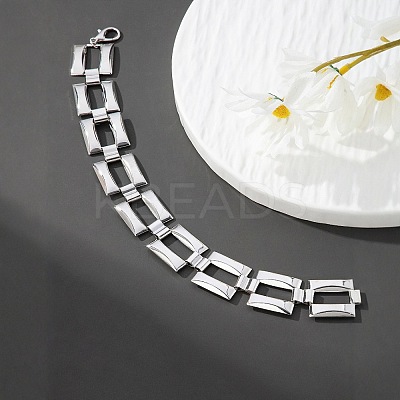 Fashionable Hip Hop Alloy Cuban Link Chain Bracelets & Necklaces Sets FS-WGBA45B-01-1