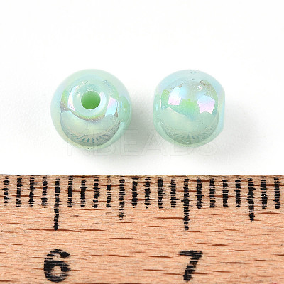 Electroplate Pearlized Glass Pearl Beads EGLA-T021-14A-04-1