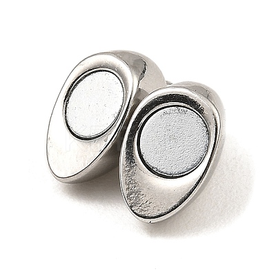 Non-Tarnish 304 Stainless Steel Magnetic Clasps STAS-K265-01A-P-1