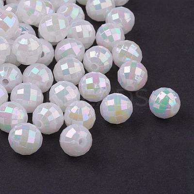 White AB color Plated Acrylic X-PL421-1-1