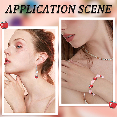 5 Strands Handmade Polymer Clay Bead Strands CLAY-SC0001-63-1