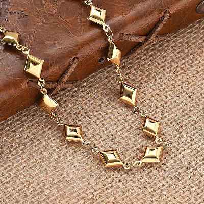 304 Stainless Steel Link Chain Necklaces NJEW-U023-04G-G-1