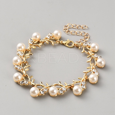 Alloy & Imitation Pearl & Rhinestone Jewelry Sets AJEW-WH0695-236G-1