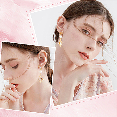 10Pcs Brass Cubic Zirconia Bowknot Stud Earring Findings KK-BBC0008-31-1