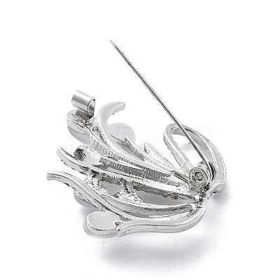Swan Alloy Brooch JEWB-C037-33A-P-1