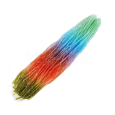 Gradient Color Baking Paint Glass Bead Strands X1-DGLA-A039-T4mm-A015-1