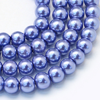 Baking Paint Glass Pearl Bead Strands HY-Q003-3mm-09-1
