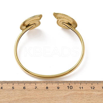 Ocean Theme 304 Stainless Steel Cuff Bangles BJEW-T026-01G-03-1