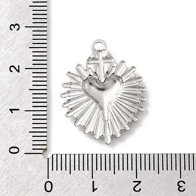 304 Stainless Steel Pendants STAS-A126-03G-GP-1