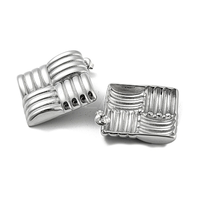 Non-Tarnish 304 Stainless Steel Stud Earrings EJEW-M233-12P-1