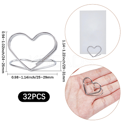 32Pcs Mini Iron Place Card Holders ODIS-SP0001-08P-1