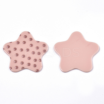 Opaque Printed Acrylic Cabochons MACR-N011-002-C01-1