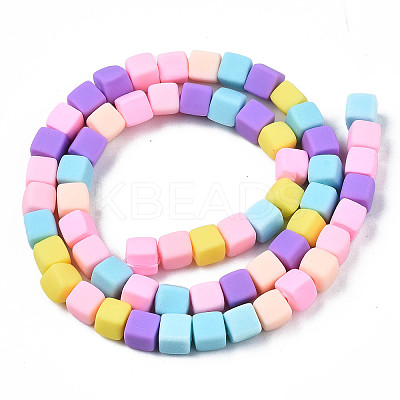Handmade Polymer Clay Beads Strands LS-CLAY-N008-060-04-1
