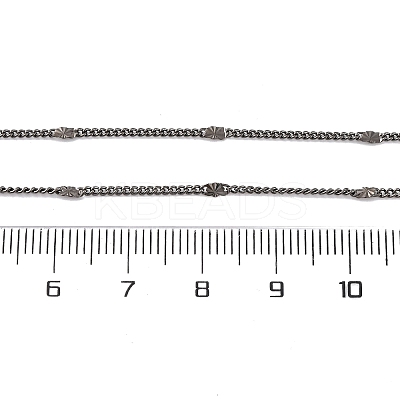 Brass Curb Chains Necklaces for Women NJEW-D302-06B-1