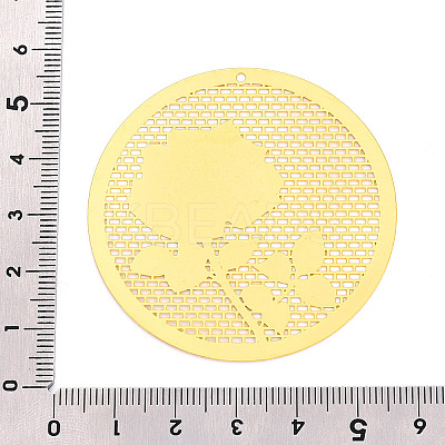 Brass Filigree Big Pendants KKC-T003-05G-1