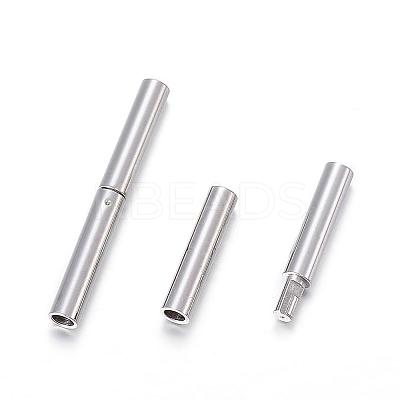 Tarnish Resistant 304 Stainless Steel Bayonet Clasps STAS-F108-12P-1.7mm-1
