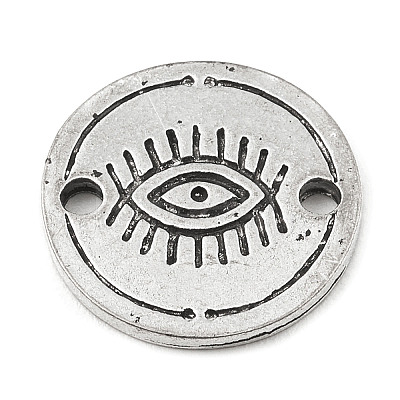 Tibetan Style Alloy Connector Charms PALLOY-D017-03B-AS-1