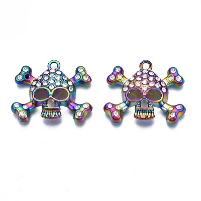 Rack Plating Rainbow Color Alloy Pendants PALLOY-N163-058A-1