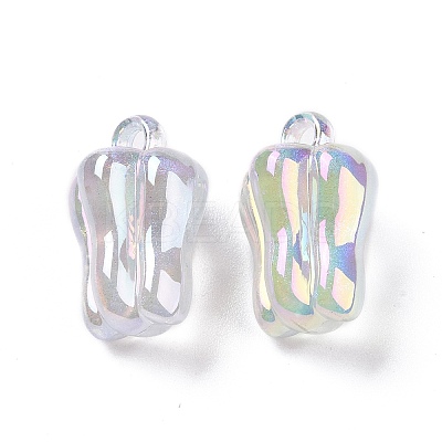 UV Plating Luminous Transparent Acrylic Pendants OACR-C001-07-1