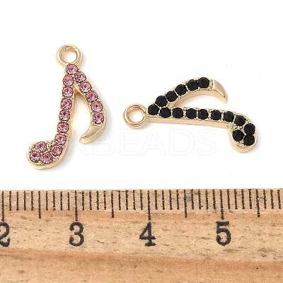 Alloy Rhinestone Pendants PALLOY-E775-07G-1