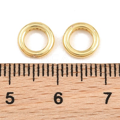 Brass Micro Pave Clear Cubic Zirconia European Beads KK-CBA78C7-07G-1