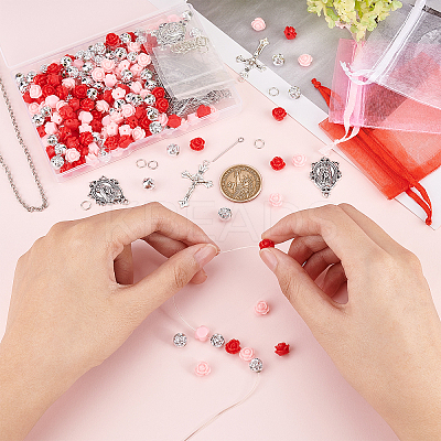 DIY Catholic Rosary Necklace Making Kit DIY-PH0008-91-1