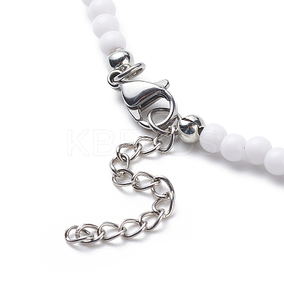 3Pcs 3 Color Dyed Synthetic Turquoise Tortoise & Acrylic Beaded Necklaces Set NJEW-JN04036-1