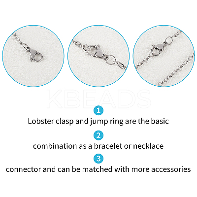 304 Stainless Steel Lobster Claw Clasps STAS-UN0006-29P-1