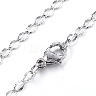 Tarnish Resistant 304 Stainless Steel Necklaces LS-NJEW-E080-15P-1