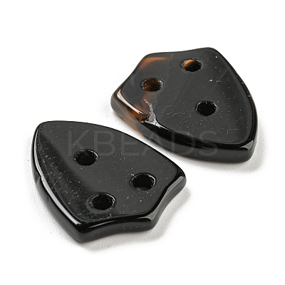 Natural Black Onyx(Dyed & Heated) Pendans G-Q006-02-1
