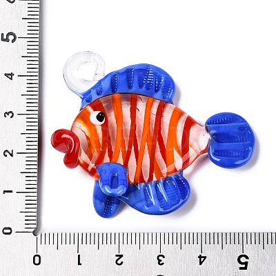 Handmade Lampwork Pendants X-LAMP-N024-34C-01-1