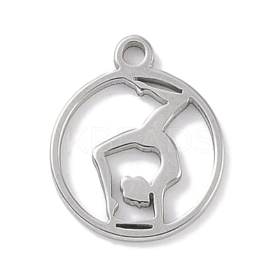 Non-Tarnish 304 Stainless Steel Charms STAS-K286-01L-P-1