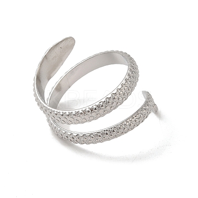 Non-Tarnish 304 Stainless Steel Cuff Rings for Women LS-RJEW-G291-02P-1