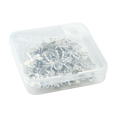 40Pcs 10 Styles Tibetan Style Alloy Pendants TIBEP-FS0001-45-1