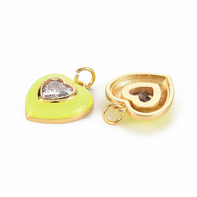 Brass Enamel Pendants KK-T013-15J-NF-1
