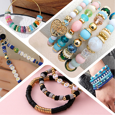 1400Pcs 3 Styles CCB Plastic Beads CCB-PA0001-12-1