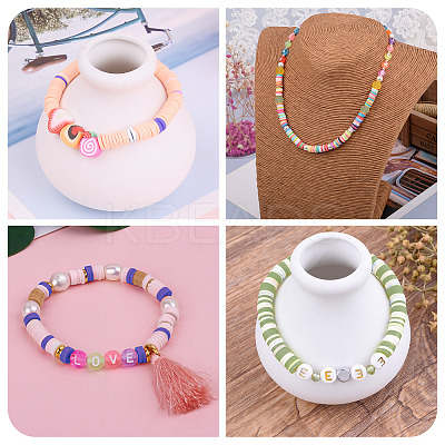 2200~2400Pcs 10 Colors Handmade Polymer Clay Beads CLAY-TA0001-16-1