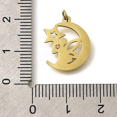 304 Stainless Steel Pendants STAS-R153-33G-1