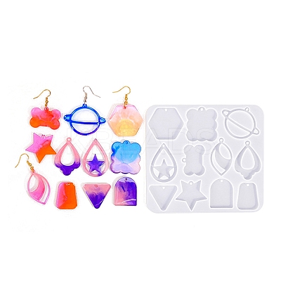 Geometry Earrings Pendants DIY Silicone Mold LS-DIY-Q033-01D-1
