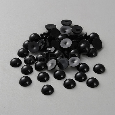 Acrylic Half Round Beads OACR-WH0020-06D-1