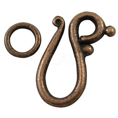 Tibetan Style Hook and Eye Clasps RLF1277Y-1