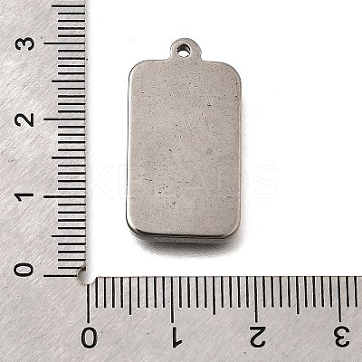 304 Stainless Steel Pendant Cabochon Settings STAS-H477-07P-1