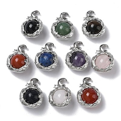 Natural & Synthetic Gemstone Pendants G-A298-02P-1