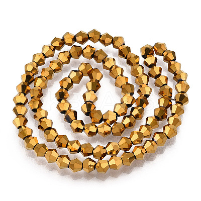 Electroplate Glass Bead Strands LS-EGLA-R094-4mm-01-1