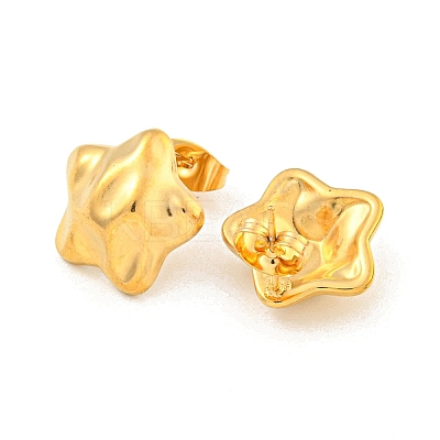 Star 304 Stainless Steel Ear Studs EJEW-L290-024G-1