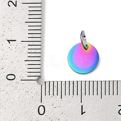 Ion Plating(IP) 304 Stainless Steel Pendants STAS-I311-32B-RC-1
