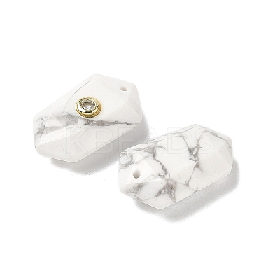 Natural Quartz Crystal Faceted Pendants G-B151-02F-1