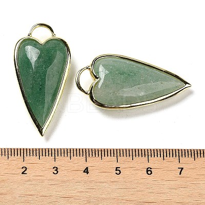 Natural Green Strawberry Quartz Pendants G-K347-01G-07-1