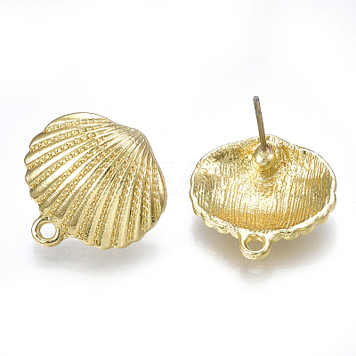 Alloy Stud Earring Findings PALLOY-S121-23-1
