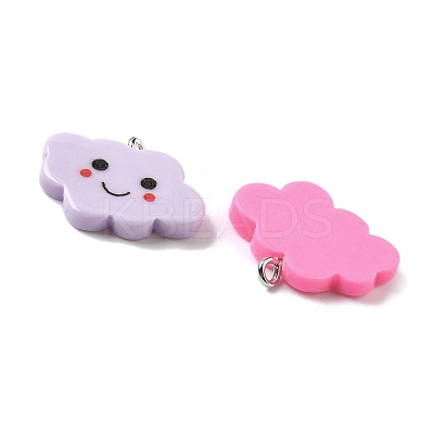 Opaque Resin Pendants RESI-Z038-13P-1